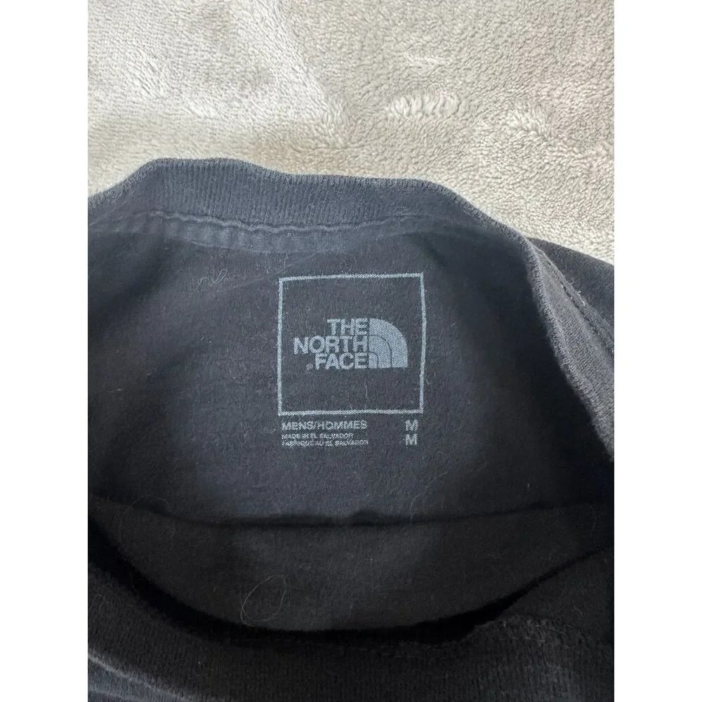 The North Face Black T-shirt Double-sided Long‎ Sleeve Size M
